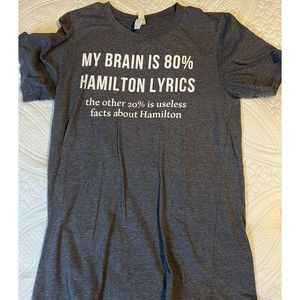 Hamilton Women’s Size Small Casual Shirt Sleeve Gray T-Shirt Canvas Brand